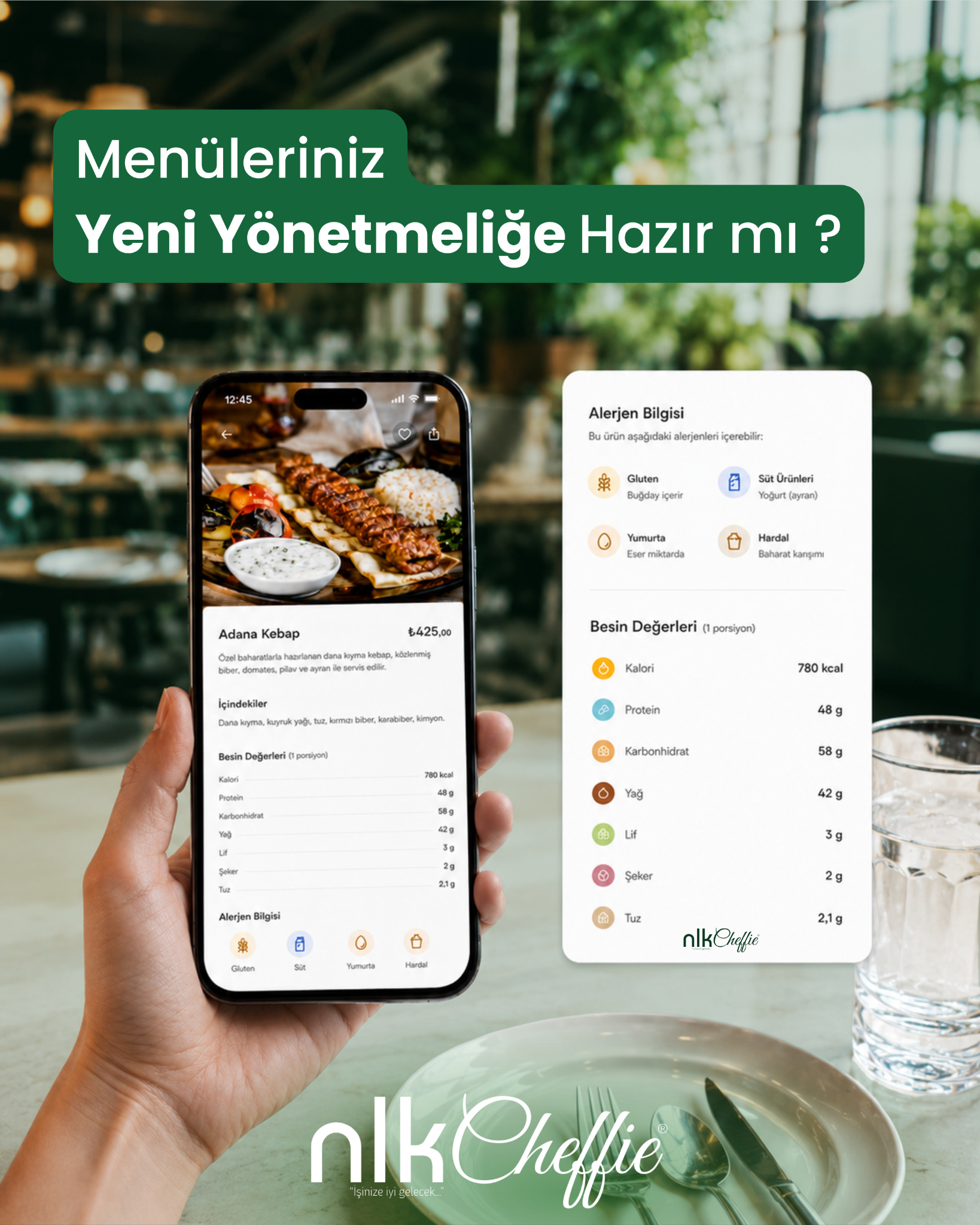 Akıllı Dijital Menü (nlkCheffie)